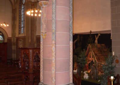 2018 Restaurierungsarbeiten in der Katholischen Kirche St. Laurentius Kirche in Neuenkirchen
